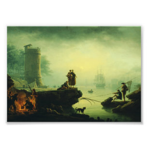 Morning Fog at sea by Joseph Vernet  Photo Print