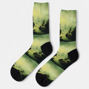 Morning Fog at sea by Joseph Vernet Socks