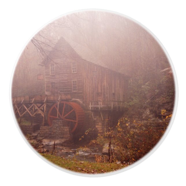 Morning Fog Ceramic Knob (Front)