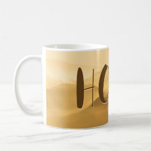 Morning fog gold layers sunrise home quote coffee mug