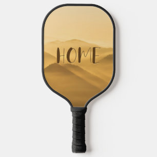 Morning fog gold layers sunrise home quote pickleball paddle