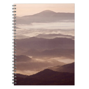 Morning fog in the southern Appalachian Notebook