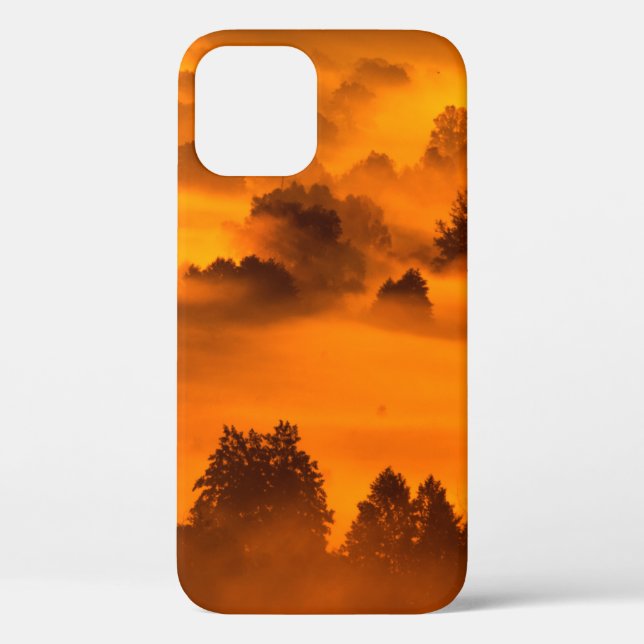 Morning fog over the river floodplainabstract, any Case-Mate iPhone case (Back)