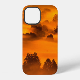 Morning fog over the river floodplainabstract, any iPhone 12 case