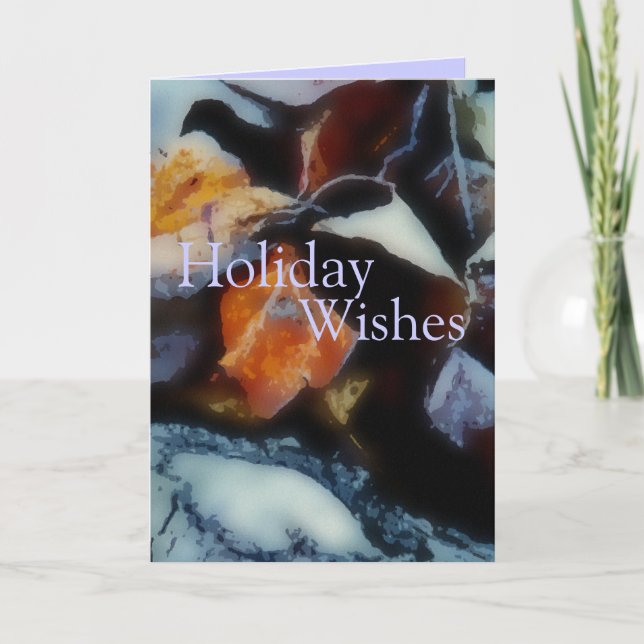 Morning Frost Holiday Card (Front)