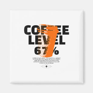 Morning Fuel Retro Coffee 67 Cup Motivation Caffei Magnet