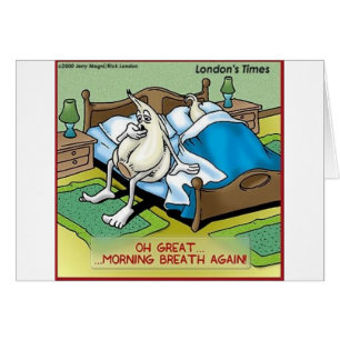 Morning Garlic Breath Funny Offbeat Cartoon Gifts