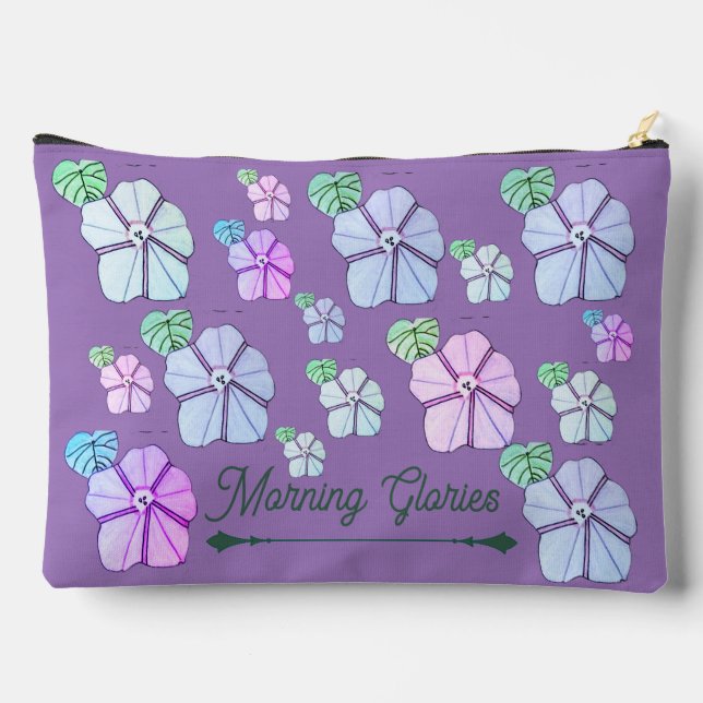 Morning Glories  Accessory Pouch (Back)