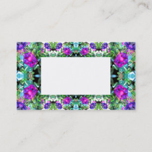 Morning Glories Flowery Business Card