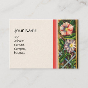MORNING GLORIES,GARDEN CART,HOUSEHOLD ,GARDENING BUSINESS CARD