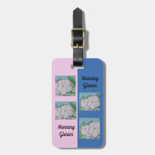 Morning Glories on Chain-link Fence Luggage Tag