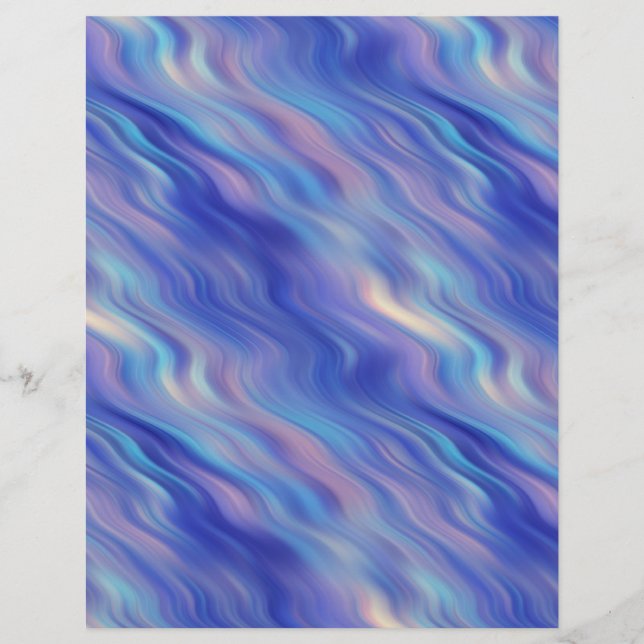 Morning Glory Blue Wavy Texture (Front)