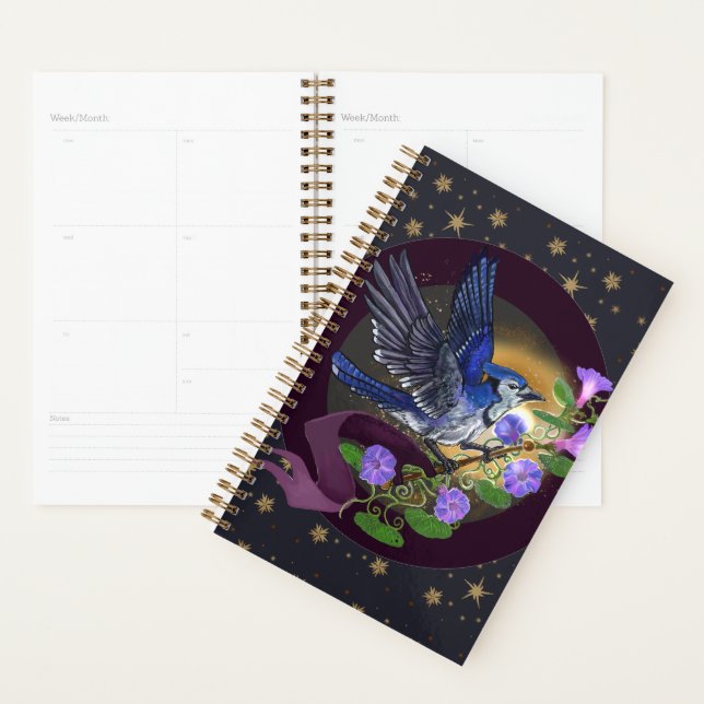 Morning Glory BlueJay  Planner (Display)