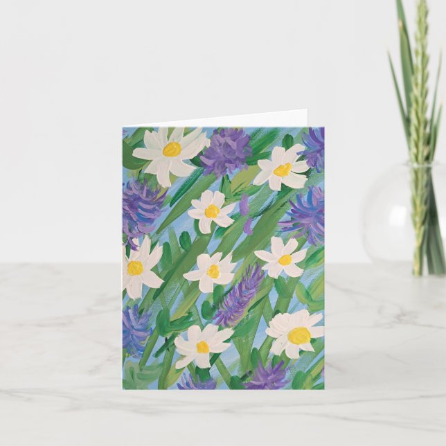 Morning Glory Floral Note Card (Front)