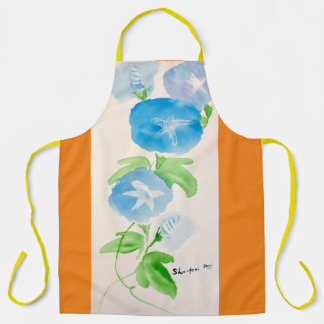 Morning glory flower apron