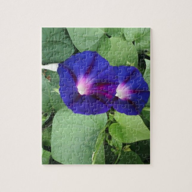 Morning Glory Flower Jigsaw Photo Puzzle (Vertical)