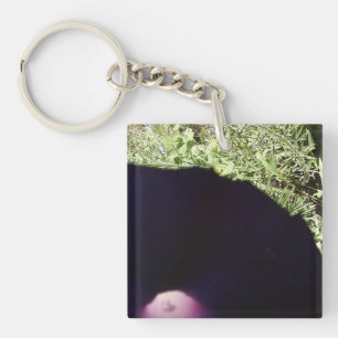 Morning Glory Flower Key Chain