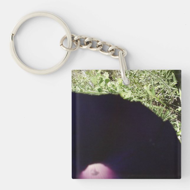 Morning Glory Flower Key Chain (Front)