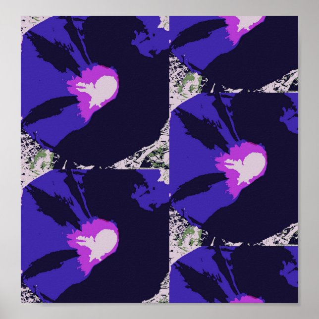 Morning Glory Flower Poster (Front)