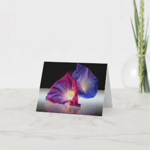 MORNING GLORY FLOWERS CARD