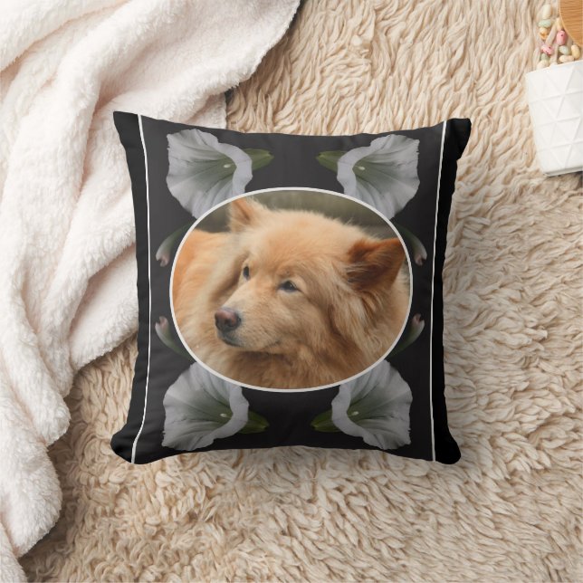 Morning Glory Frame Create Your Own Pet Photo Cushion (Blanket)