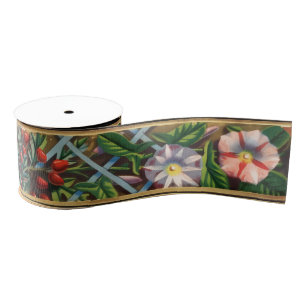 MORNING GLORY GROSGRAIN RIBBON