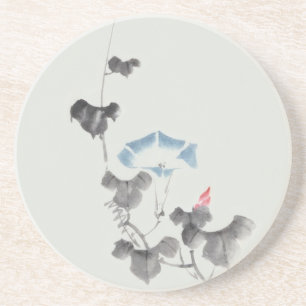 Morning Glory Hokusai Japanese Fine Art Coaster