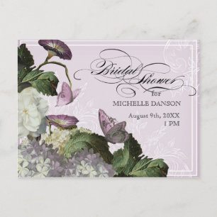 Morning Glory Hydrangea -  Bridal Shower Postcard
