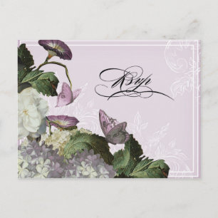Morning Glory Hydrangea - Wedding Postcard RSVP
