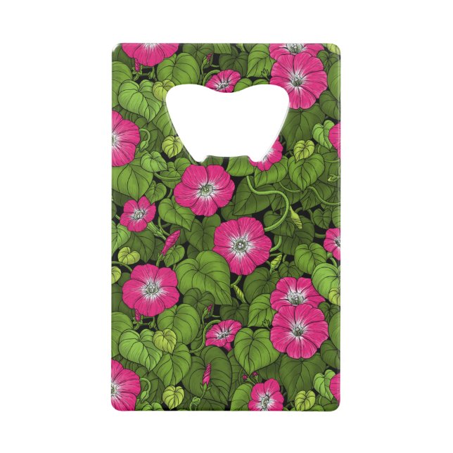 Morning glory in pink and green (Front)