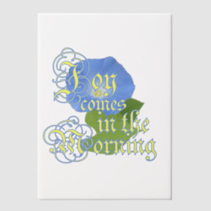 Morning Glory Joy Scripture Vellum Invitations