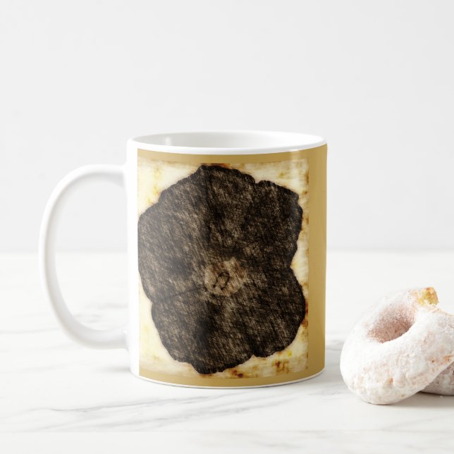 Morning Glory Old Time Sketch 2 Coffee Mug (With Donut)