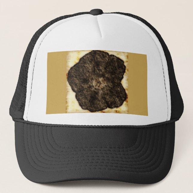 Morning Glory Old Time Sketch Trucker Hat (Front)