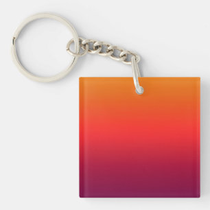 Morning Glory Ombre Gradient Key Ring