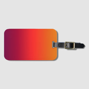 Morning Glory Ombre Gradient Luggage Tag