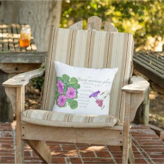 Morning Glory Outdoor pillow