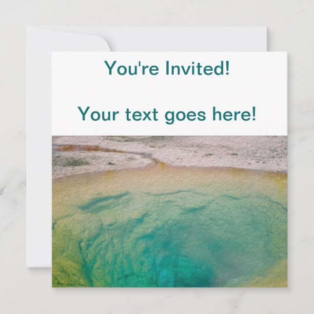 Morning Glory Pool Invitation (Front)
