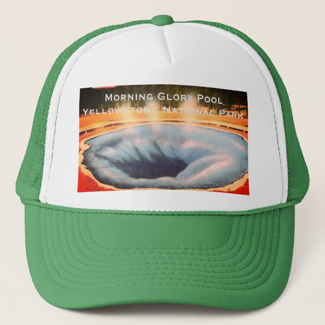 Morning Glory Pool, Yellowstone National Park Trucker Hat (Front)