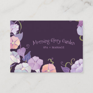 Morning Glory Purple Spa Business Card