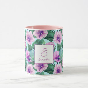Morning Glory Retro Floral Mug