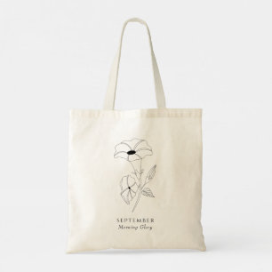 Morning Glory - September birth month flower  Tote Bag