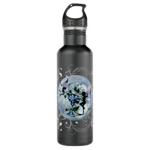 Morning Glory Shadow Fairy and Cosmic Cat 710 Ml Water Bottle