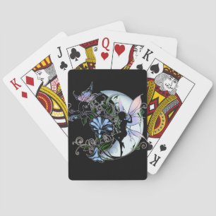 Morning Glory Shadow Fairy and Cosmic Cat Playing Cards