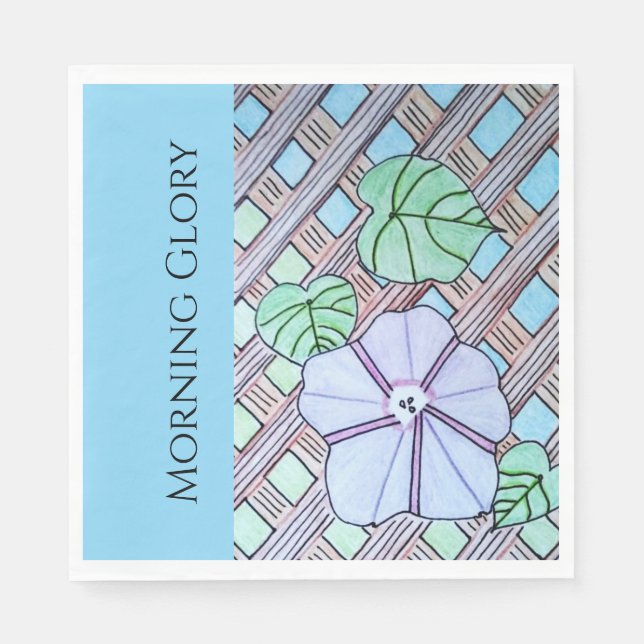 Morning Glory Stone Coaster Napkin (Front)