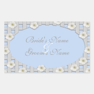 Morning Glory Trellis Wedding Stickers