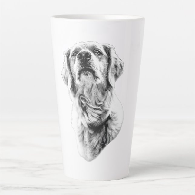 Morning Glow, Gentle Pause Latte Mug (Front)