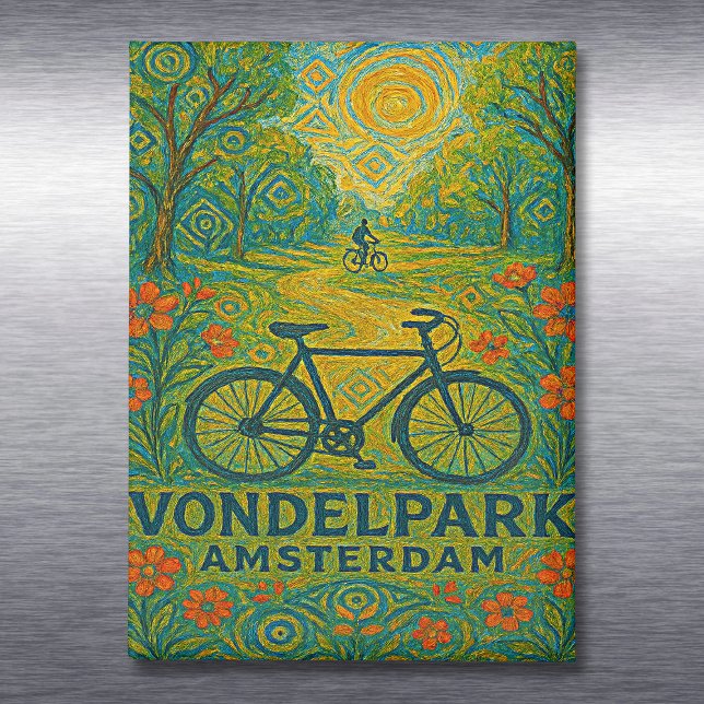Morning Glow in Vondelpark Magnet (Creator Uploaded)