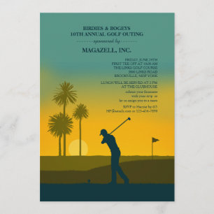 Morning Golfer Invitation