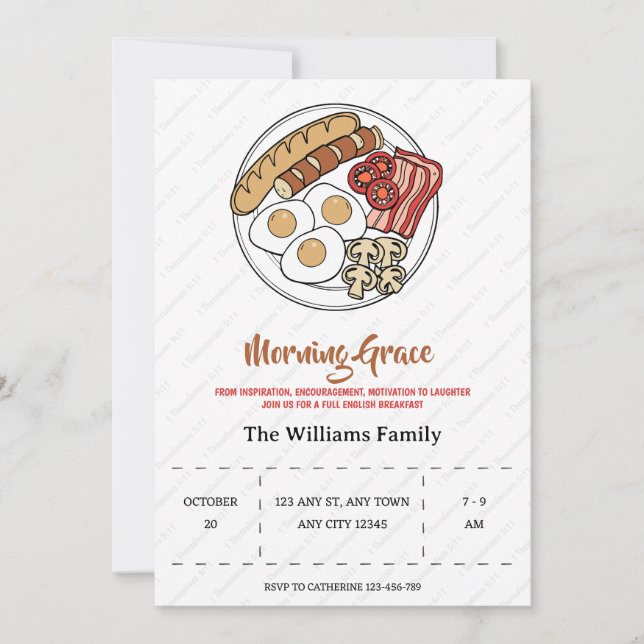 Morning Grace Fellowship Breakfast Invitation (Front)