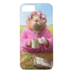 Morning Groundhog with Breakfast Doughnut and iPhone 8/7 Case